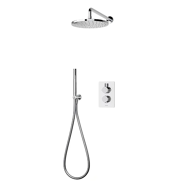 Aqualisa Dream Round Thermostatic Mixer Shower With Hand Shower And Wall Fixed Head 2 Aqualisa Dream Round Thermostatic Mixer Shower With Hand Shower And Wall Fixed Head - Image 2