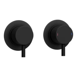 Arezzo Matt Black Concealed Individual Diverter + Thermostatic Control Shower Valve 9 Arezzo Matt Black Concealed Individual Diverter + Thermostatic Control Shower Valve -Bathroom Supply Shop egaz39abnd2