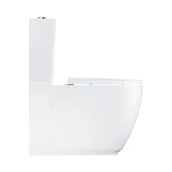 Grohe Essence Rimless Close Coupled Toilet With Soft Close Seat (Bottom Inlet) + FREE TOILET ROLL HOLDER 11 Grohe Essence Rimless Close Coupled Toilet With Soft Close Seat (Bottom Inlet) + FREE TOILET ROLL HOLDER -Bathroom Supply Shop essccwc1 d2