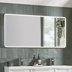 Roper Rhodes Frame 1200mm LED Illuminated Rectangular Mirror - Grey -Bathroom Supply Shop fr120sw d1