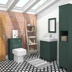Chatsworth Traditional Green Tall Cabinet -Bathroom Supply Shop grndantbd1