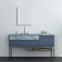 Brooklyn Dot 390 X 500mm Battery Operated Illuminated LED Mirror 10 Brooklyn Dot 390 X 500mm Battery Operated Illuminated LED Mirror -Bathroom Supply Shop gs014x7bt d3