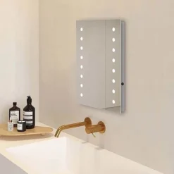 Brooklyn Dot 390 X 500mm Battery Operated Illuminated LED Mirror 11 Brooklyn Dot 390 X 500mm Battery Operated Illuminated LED Mirror -Bathroom Supply Shop gs014x7bt d4