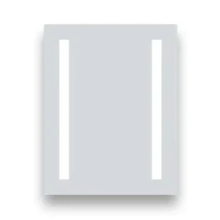 Brooklyn 390 X 500mm Battery Operated Illuminated LED Mirror -Bathroom Supply Shop gs3x5bt d1n