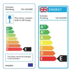 Brooklyn 390 X 500mm Battery Operated Illuminated LED Mirror -Bathroom Supply Shop gs3x5bt d2n