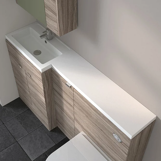Hudson Reed 1505 X 360/260mm L-Shaped Full Depth Basin 1 Hudson Reed 1505 X 360/260mm L-Shaped Full Depth Basin