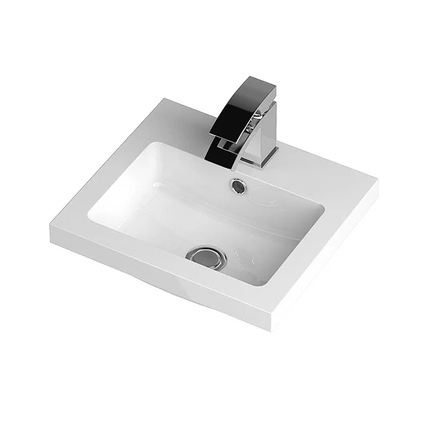 Hudson Reed 400 X 355mm Full Depth Polymarble Basin 1TH 1 Hudson Reed 400 X 355mm Full Depth Polymarble Basin 1TH