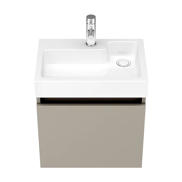 Milan Juno 500 X 360mm Stone Grey Wall Hung Vanity Unit 5 Milan Juno 500 X 360mm Stone Grey Wall Hung Vanity Unit - Image 5