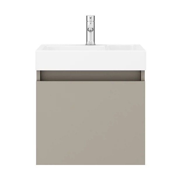 Milan Juno 500 X 360mm Stone Grey Wall Hung Vanity Unit 1 Milan Juno 500 X 360mm Stone Grey Wall Hung Vanity Unit