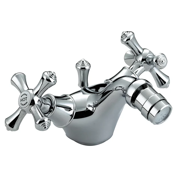 Bristan - Colonial Mono Bidet Mixer W/ Pop Up Waste - Chrome Plated 1 Bristan - Colonial Mono Bidet Mixer W/ Pop Up Waste - Chrome Plated