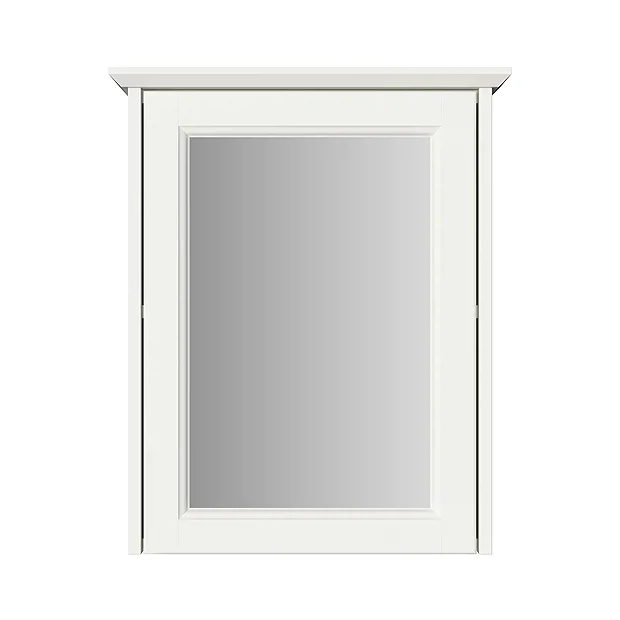 Heritage Caversham Single Door Mirror Wall Cabinet - Chantilly 1 Heritage Caversham Single Door Mirror Wall Cabinet - Chantilly