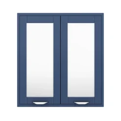 Keswick Blue 600mm Traditional Wall Hung 2 Door Mirror Cabinet -Bathroom Supply Shop kesblu2dm d2