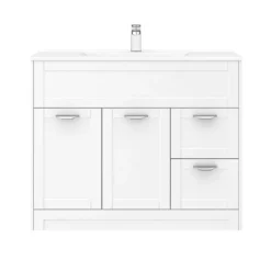 Keswick White 1015mm Traditional Floorstanding Vanity Unit -Bathroom Supply Shop keswht100 d3