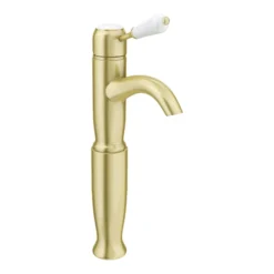Lancaster Traditional Brushed Brass Tall Mono Basin Mixer -Bathroom Supply Shop lbb8td2