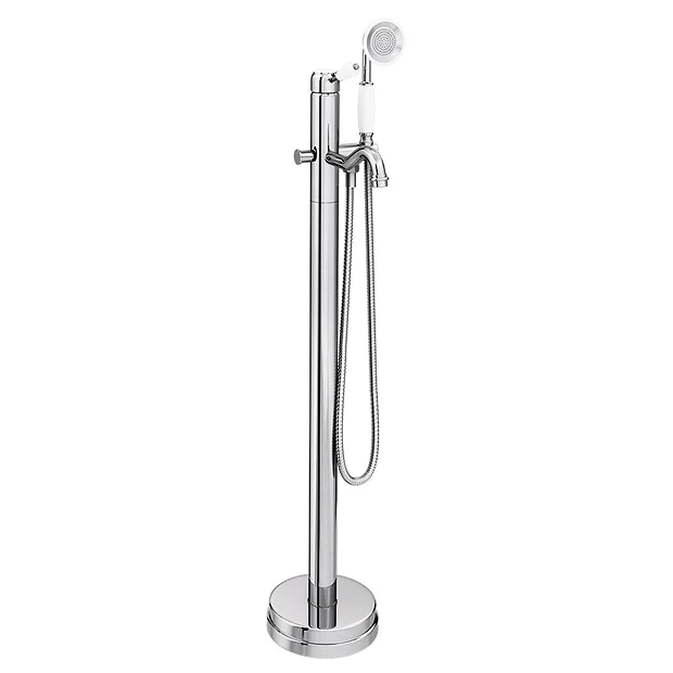 Lancaster Traditional Chrome Single Lever Freestanding Bath Shower Mixer 3 Lancaster Traditional Chrome Single Lever Freestanding Bath Shower Mixer - Image 3