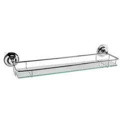 Chatsworth Traditional Chrome & Glass Bathroom Shelf