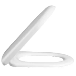 Nuie Luxury D-Shape Soft Close Toilet Seat With Top Fix, Quick Release -Bathroom Supply Shop luxurydshapesoftclosetopfixingquickreleasetoiletseatnts004d1