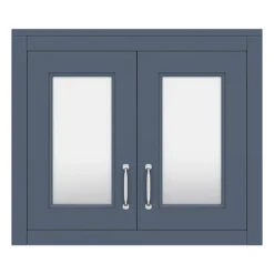 Chatsworth 690mm Blue 2-Door Mirror Cabinet -Bathroom Supply Shop mcabblu n d1
