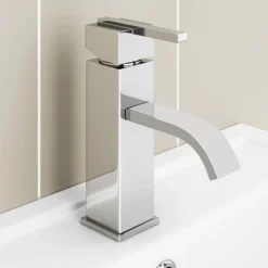 Milan Modern Mono Basin Mixer Tap - Chrome