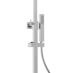 Milan Deluxe Cool Touch Square Thermostatic Shower (300 X 300mm Head - Chrome) -Bathroom Supply Shop mil2ct d2