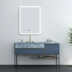 Toreno 600 X 800mm LED Bluetooth Mirror Incl. Shaver Socket + Anti-Fog -Bathroom Supply Shop mir010n d3