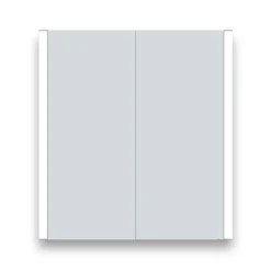 Toreno 700x650mm LED Illuminated 2-Door Bluetooth Mirror Cabinet With Motion Sensor, Shaving Socket & Anti-Fog -Bathroom Supply Shop mir018 d1n