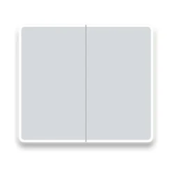 Toreno 700 X 800mm LED Illuminated 2-Door Mirror Cabinet With Motion Sensor, Shaving Socket & Anti-Fog 8 Toreno 700 X 800mm LED Illuminated 2-Door Mirror Cabinet With Motion Sensor, Shaving Socket & Anti-Fog -Bathroom Supply Shop mir402 d1