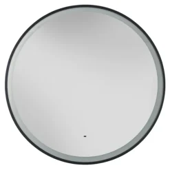 Heritage Newick Black 590mm Illuminated Circular Mirror With Demister Pad 5 Heritage Newick Black 590mm Illuminated Circular Mirror With Demister Pad -Bathroom Supply Shop mnebl590 d1