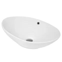 Hudson Reed Oval 588 X 390mm Countertop Vessel Basin With Overflow