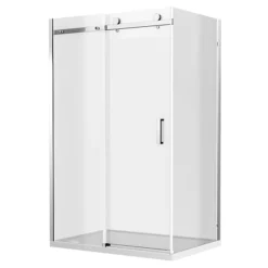 Nova Frameless 1000 X 900 Sliding Door Shower Enclosure -Bathroom Supply Shop nv109se d1