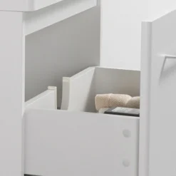 Odyssey White Wall Hung Vanity Unit - 600mm Wide With Chrome Handle -Bathroom Supply Shop ody6vmwcp d1