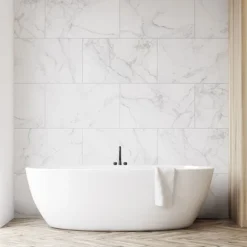 Orion Calacatta Waterproof Wall Tile Shower Panels - 375 X 650mm -Bathroom Supply Shop orwt949 l