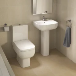RAK Series 600 Close Coupled Modern Toilet With Soft Close Seat