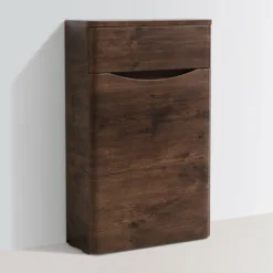 Monza Chestnut WC Unit Only - 500mm Wide -Bathroom Supply Shop rondachestnutwcunit500mmd1