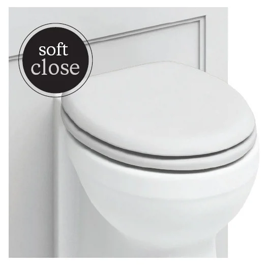 Burlington Soft Close Toilet Seat With Chrome Hinges - Matt White 1 Burlington Soft Close Toilet Seat With Chrome Hinges - Matt White