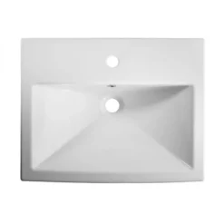 Tavistock Courier 600mm Semi-Countertop Unit & Basin - Gloss White -Bathroom Supply Shop scsb700s