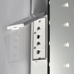 Sensio Sienna 390 X 500mm LED Mirror With Demister Pad & Shaving Socket -Bathroom Supply Shop se30696c0.1 d3