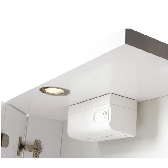 Croydex Shire 2 Door Mirror Cabinet With Light & Shaver Socket - White 3 Croydex Shire 2 Door Mirror Cabinet With Light & Shaver Socket - White - Image 3