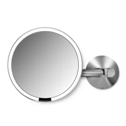Simplehuman Rechargeable Wall Mounted 20cm Cosmetic Sensor Mirror -Bathroom Supply Shop st3002 d1