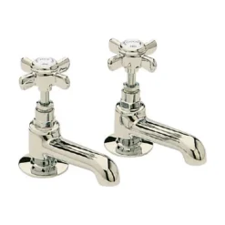 Heritage - Dawlish Basin Pillar Taps - Vintage Gold