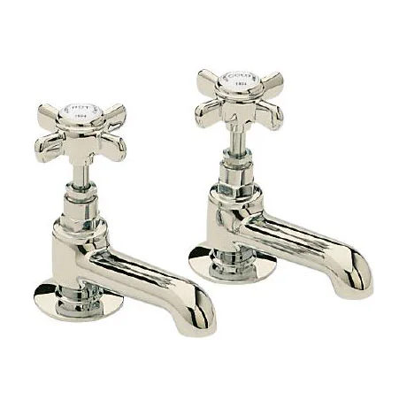 Heritage - Dawlish Basin Pillar Taps - Vintage Gold 1 Heritage - Dawlish Basin Pillar Taps - Vintage Gold