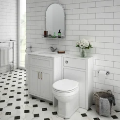 Chatsworth Traditional 700 X 490mm Arched Mirror With Glass Shelf - Chrome 5 Chatsworth Traditional 700 X 490mm Arched Mirror With Glass Shelf - Chrome -Bathroom Supply Shop tmcs02 d1