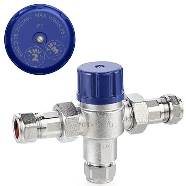 Milton 15mm Thermostatic Mixing Valve (TMV2+3 Approved) 2 Milton 15mm Thermostatic Mixing Valve (TMV2+3 Approved) - Image 2