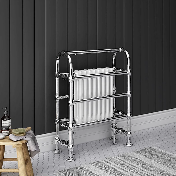 Crosby Traditional Freestanding Towel Rail Column Radiator (850 X 673mm) 2 Crosby Traditional Freestanding Towel Rail Column Radiator (850 X 673mm) - Image 2