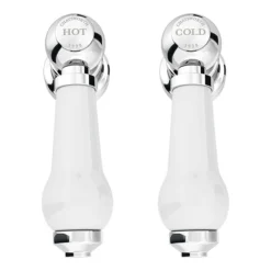 Chatsworth 1928 Traditional White Lever Bath Filler Tap -Bathroom Supply Shop trad018d d1