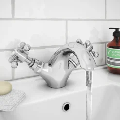 Chatsworth 1928 Traditional Crosshead Mono Basin Mixer Tap -Bathroom Supply Shop trad05d d3