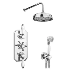 Trafalgar Traditional Triple Thermostatic Shower Package With Head + Handset 9 Trafalgar Traditional Triple Thermostatic Shower Package With Head + Handset -Bathroom Supply Shop tradpk01 detail1