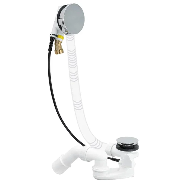 Villeroy & Boch Villeroy And Boch Multiplex Trio Pop-up Bath Filler Waste With Overflow Chrome 2 Villeroy & Boch Villeroy And Boch Multiplex Trio Pop-up Bath Filler Waste With Overflow Chrome - Image 2