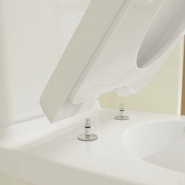 Villeroy & Boch Villeroy And Boch O.novo Close Coupled Toilet (Side/Rear Entry Water Inlet) + Soft Close Seat 3 Villeroy & Boch Villeroy And Boch O.novo Close Coupled Toilet (Side/Rear Entry Water Inlet) + Soft Close Seat - Image 3