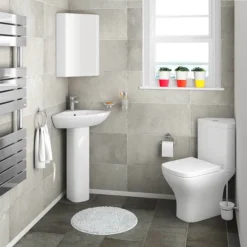 Venice Modern Corner Toilet + Soft Close Seat -Bathroom Supply Shop vcrnwc d2n